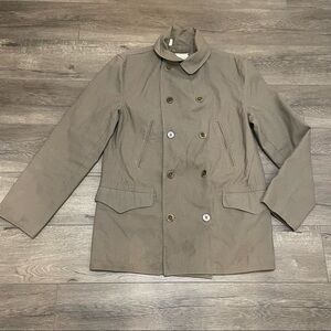 Levi's Made & Crafted Heavy Coat / Jacket Size 2 Cotton Mens Beige.